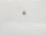 Eago 69" Acrylic Free Standing Oval Air Bubble Bathtub, White, AM2140