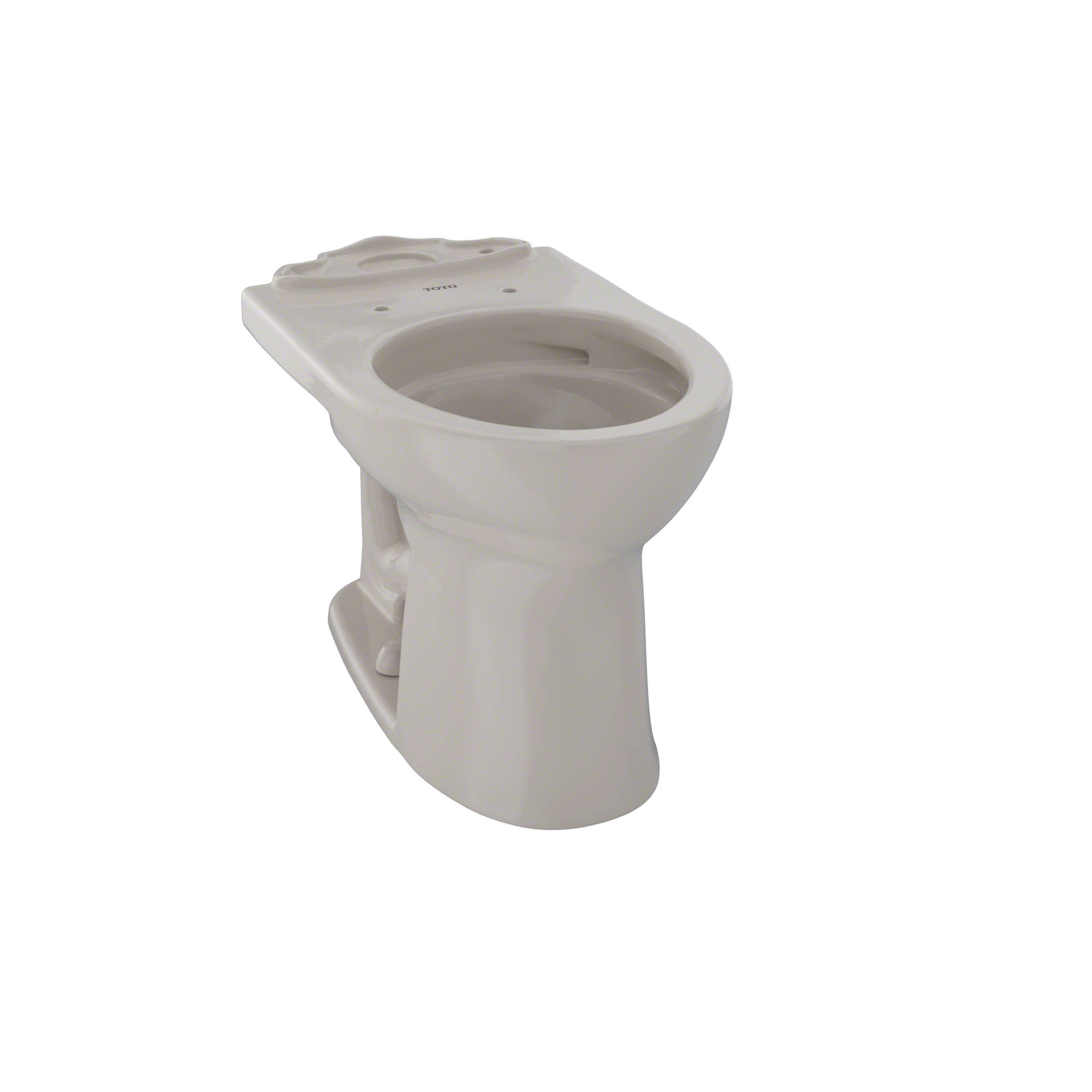 TOTO Drake II Universal Height Round Toilet Bowl with CEFIONTECT, Bone, Vitreous China, C453CUFG#03
