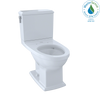 TOTO Connelly Two-Piece Elongated Dual-Max, Dual Flush 1.28 and 0.9 GPF Universal Height Toilet with CEFIONTECT, Cotton White, Vitreous China, CST494CEMFG#01