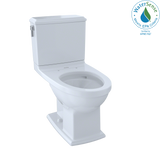 TOTO Connelly Two-Piece Elongated Dual-Max, Dual Flush 1.28 and 0.9 GPF Universal Height Toilet with CEFIONTECT, Cotton White, Vitreous China, CST494CEMFG#01