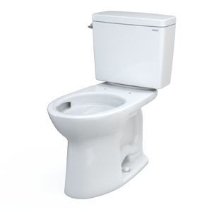Alternate Image for TOTO Drake Two-Piece Elongated 1.28 GPF Universal Height TORNADO FLUSH Toilet with CEFIONTECT, Cotton White, Vitreous China, CST776CEFG#01