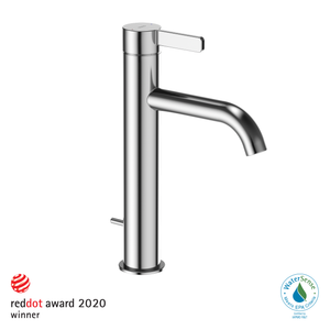 Alternate Image for TOTO GF 1.2 GPM Single Handle Semi-Vessel Bathroom Sink Faucet with COMFORT GLIDE Technology, Polished Chrome, Stainless Steel, TLG11303U#CP