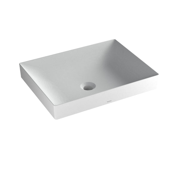 TOTO Kiwami Rectangular 20" Vessel Bathroom Sink with CEFIONTECT, CLEAN MATTE, Ceramic, LT475MT#CMW