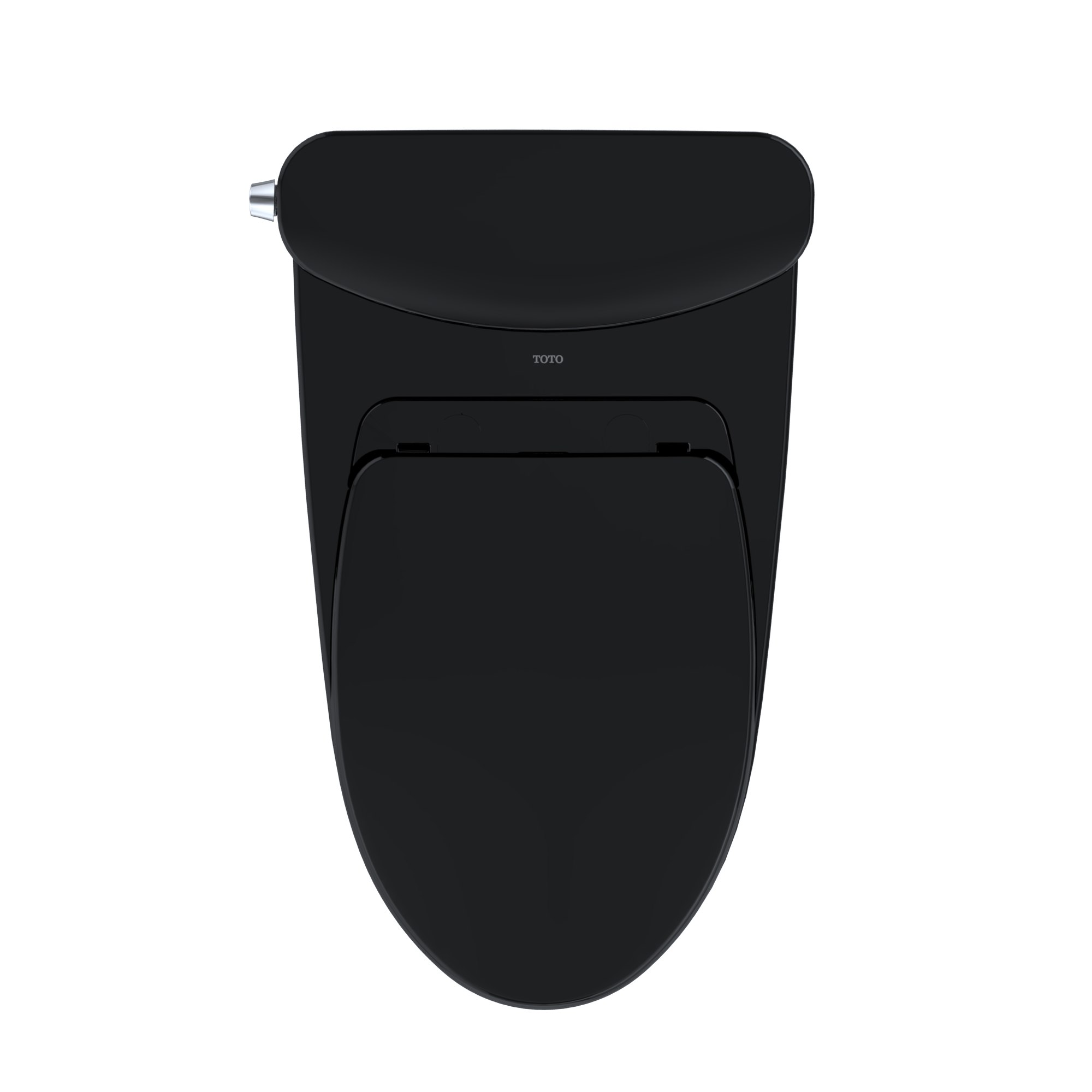 TOTO Nexus 1G Two-Piece Elongated 1.0 GPF Universal Height Toilet with SS124 SoftClose Seat, WASHLET+ Ready, Ebony, Vitreous China, MS442124CUF#51