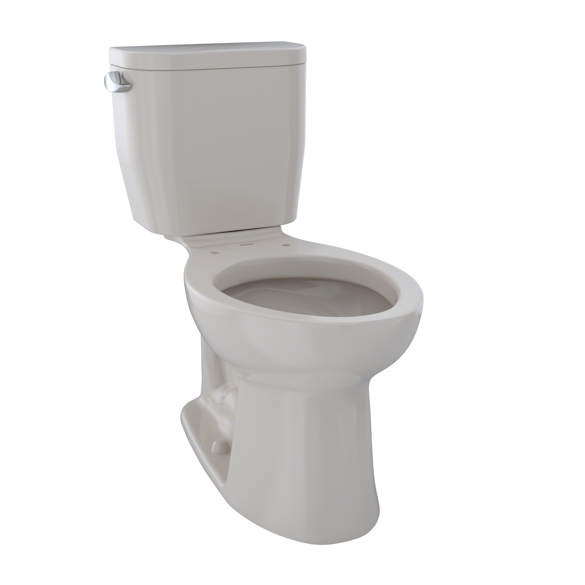 TOTO Entrada Two-Piece Elongated 1.28 GPF Universal Height Toilet, Sedona Beige, Vitreous China, CST244EF#12