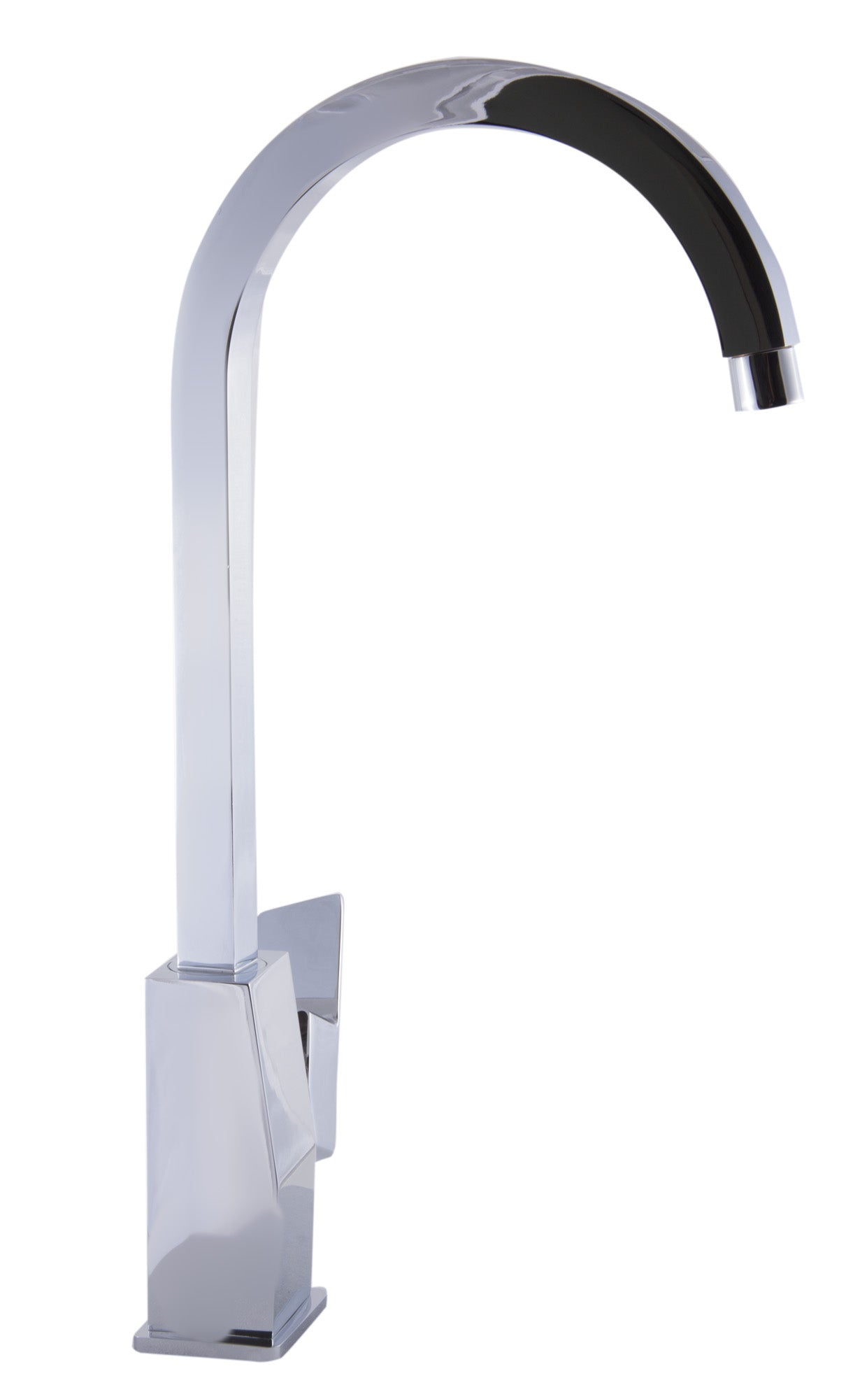ALFI Polished Chrome Gooseneck Single Hole Bathroom Faucet, AB3470-PC