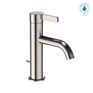 Alternate Image for TOTO GF Series 1.2 GPM Single Handle Bathroom Sink Faucet with COMFORT GLIDE Technology and Drain Assembly, Polished Nickel, Stainless Steel, TLG11301U#PN