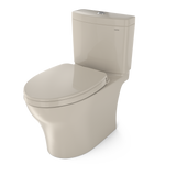 TOTO Aquia IV WASHLET+ Two-Piece Elongated Dual Flush 1.28 and 0.9 GPF Toilet with CEFIONTECT, Bone, Vitreous China, MS446124CEMGN#03