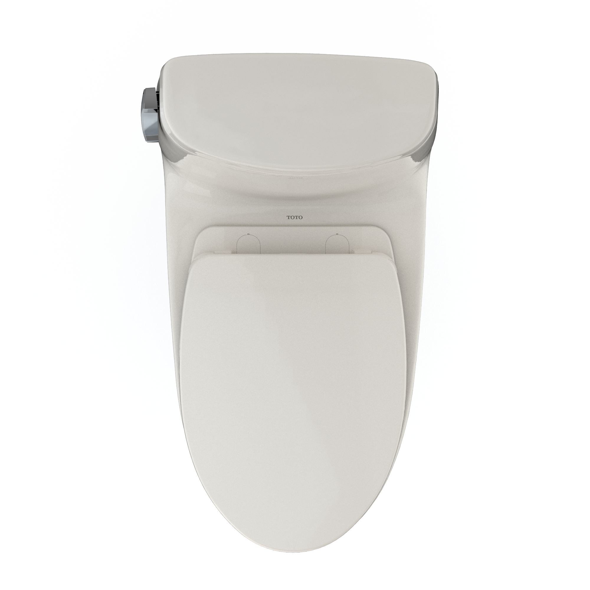 TOTO UltraMax II One-Piece Elongated 1.28 GPF Universal Height Toilet with CEFIONTECT and SS124 SoftClose Seat, WASHLET+ Ready, Sedona Beige, Vitreous China|Plastic, MS604124CEFG#12