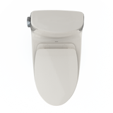 TOTO UltraMax II One-Piece Elongated 1.28 GPF Universal Height Toilet with CEFIONTECT and SS124 SoftClose Seat, WASHLET+ Ready, Sedona Beige, Vitreous China|Plastic, MS604124CEFG#12