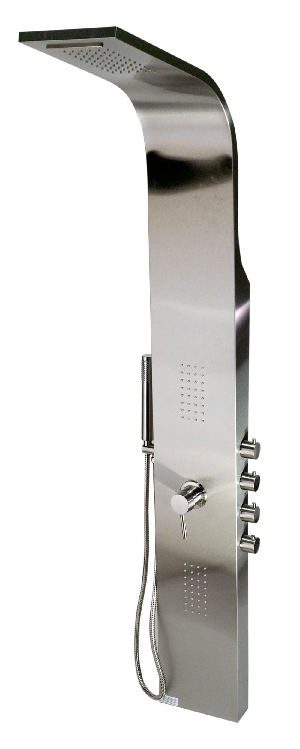 ALFI brand ABSP30 Stainless Steel Shower Panel with 2 Body Sprays, Grey