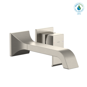 Alternate Image for TOTO GC 1.2 GPM Wall-Mount Single-Handle Long Bathroom Faucet with COMFORT GLIDE Technology, Brushed Nickel, Brass, TLG08308U#BN