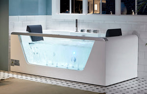 Alternate Image for Eago 71" Acrylic Corner Rectangle Bathtub, White, AM196ETL
