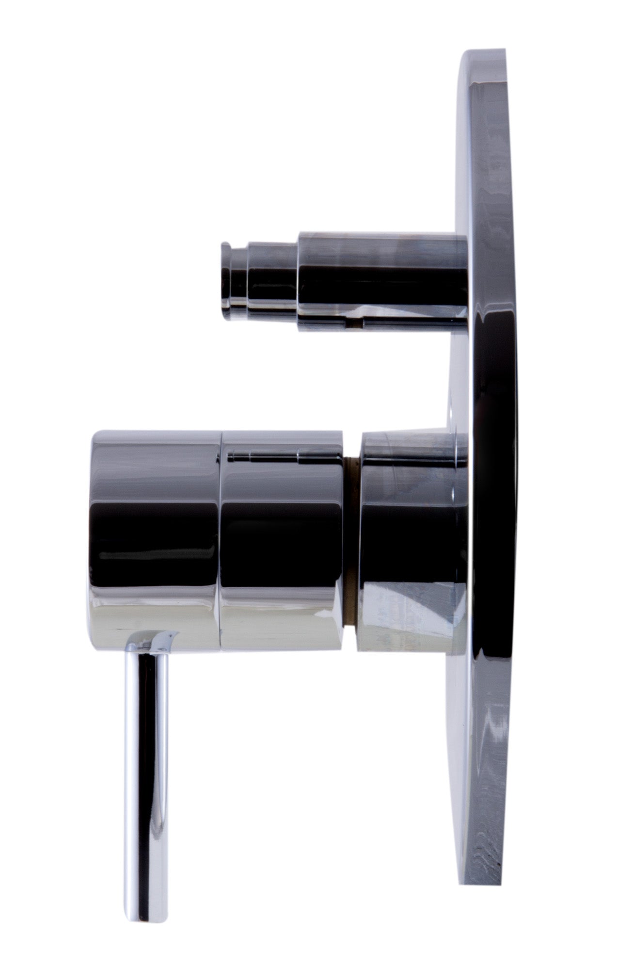 Alternative View of ALFI brand AB1701-PC Polished Chrome Pressure Balanced Round Shower Mixer with Diverter, Brass