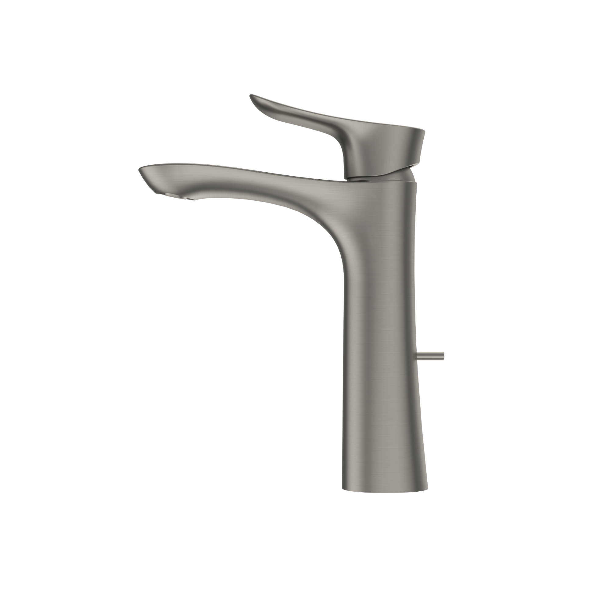 TOTO GO 1.2 GPM Single Handle Semi-Vessel Bathroom Sink Faucet with COMFORT GLIDE Technology, Brushed Nickel, Brass, TLG01304U#BN