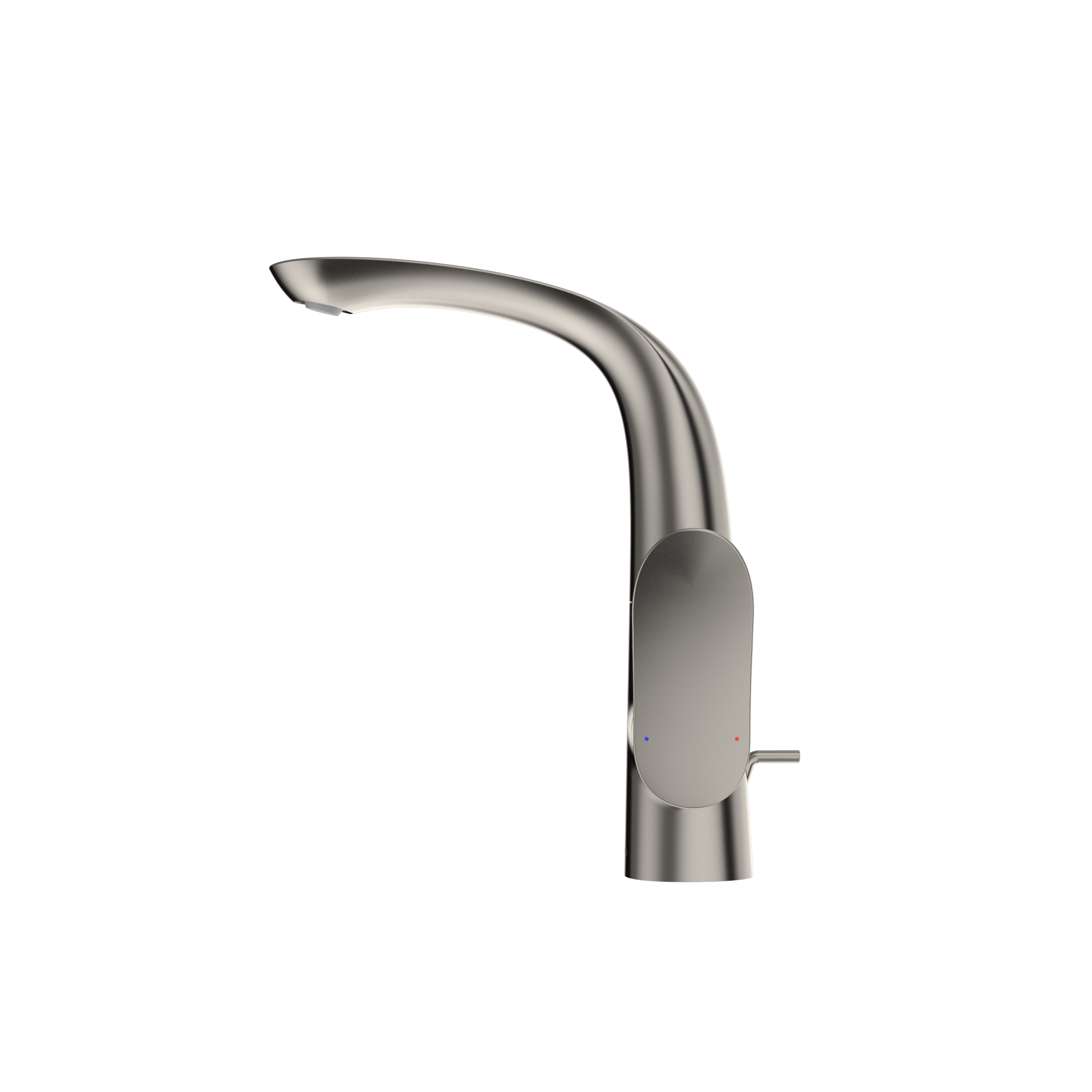 TOTO GO 1.2 GPM Single Side-Handle Bathroom Sink Faucet with COMFORT GLIDE Technology and Drain Assembly, Polished Nickel, Brass, TLG01309U#PN