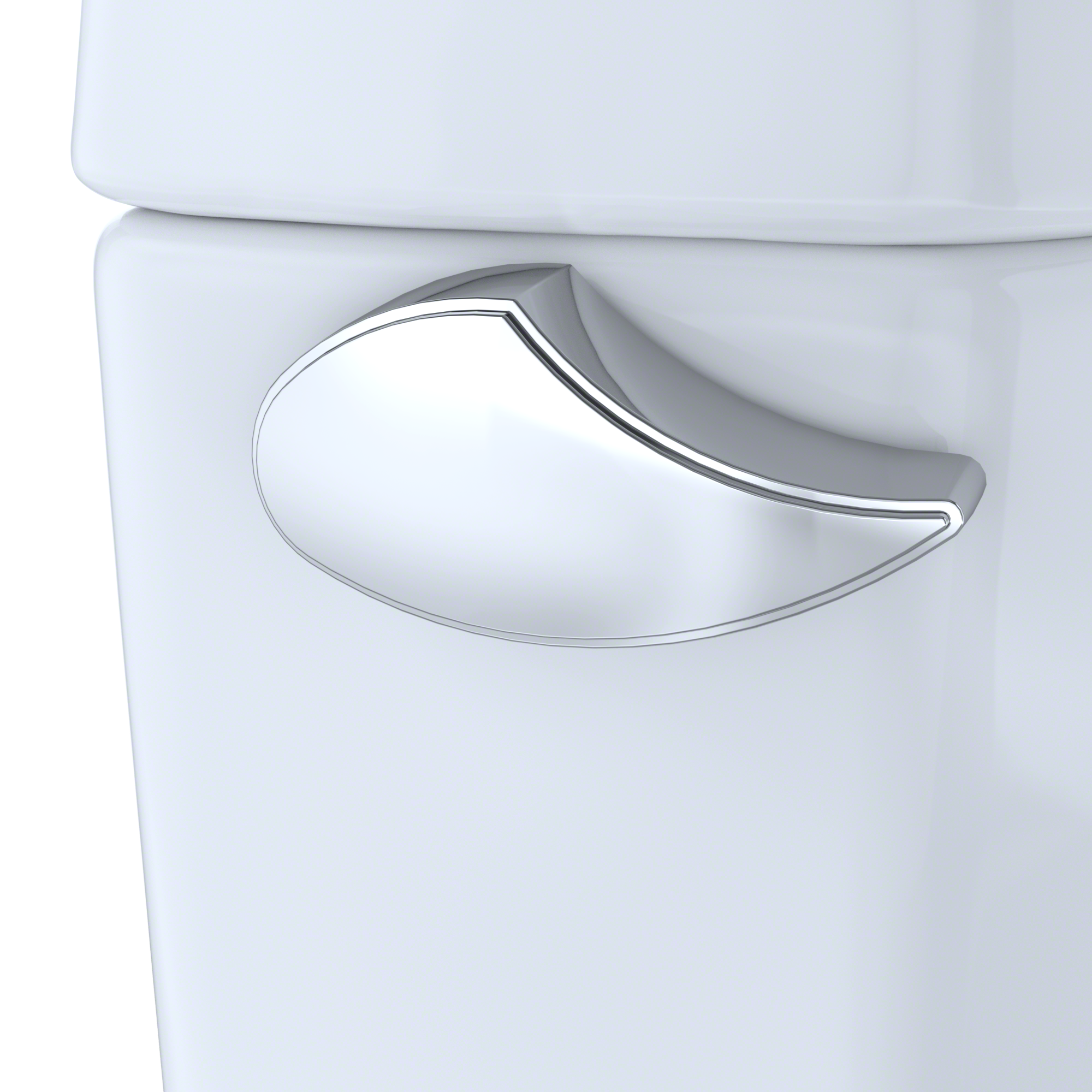 TOTO Drake II Two-Piece Round 1.28 GPF Universal Height Toilet with CEFIONTECT and Right-Hand Trip Lever, Cotton White, Vitreous China, CST453CEFRG#01