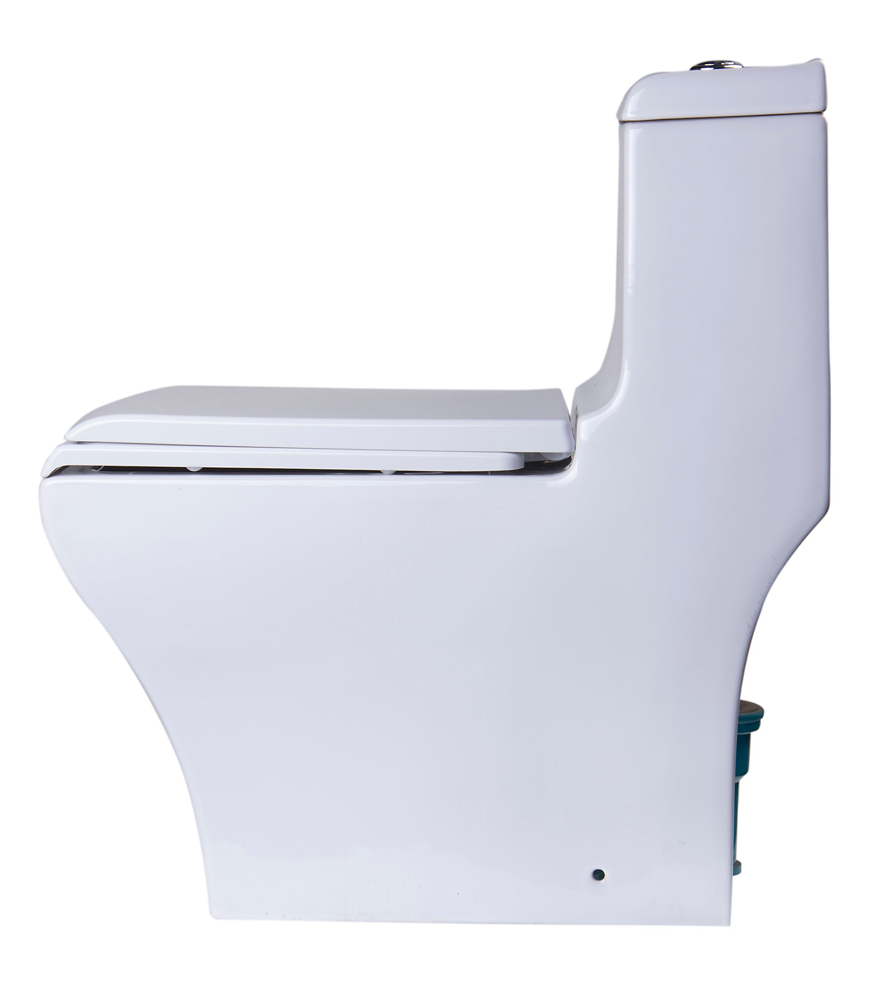 EAGO Porcelain, White, TB356 Dual Flush One Piece High-Efficiency Low Flush Ceramic Toilet