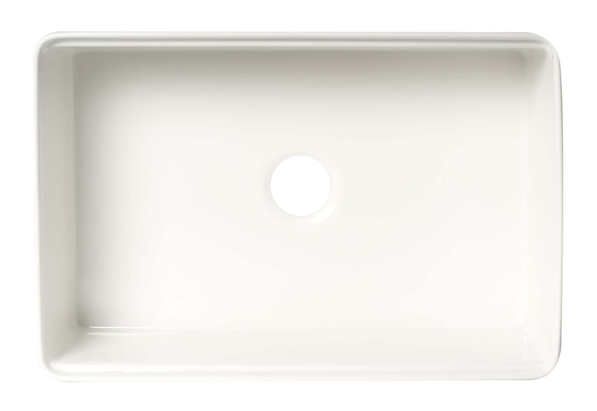 ALFI brand 30" Fireclay Workstation Farmhouse Sink with Accessories, White, ABFS3020-W