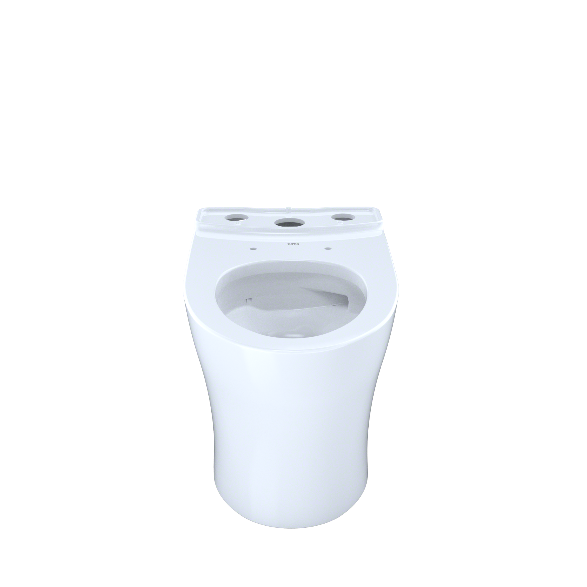 TOTO Aquia IV Elongated Skirted Toilet Bowl with CEFIONTECT, Cotton White, Vitreous China, CT446CEGN#01