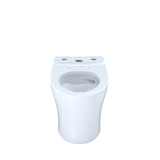 TOTO Aquia IV Elongated Universal Height Skirted Toilet Bowl with CEFIONTECT, Cotton White, Vitreous China, CT446CEFGN#01