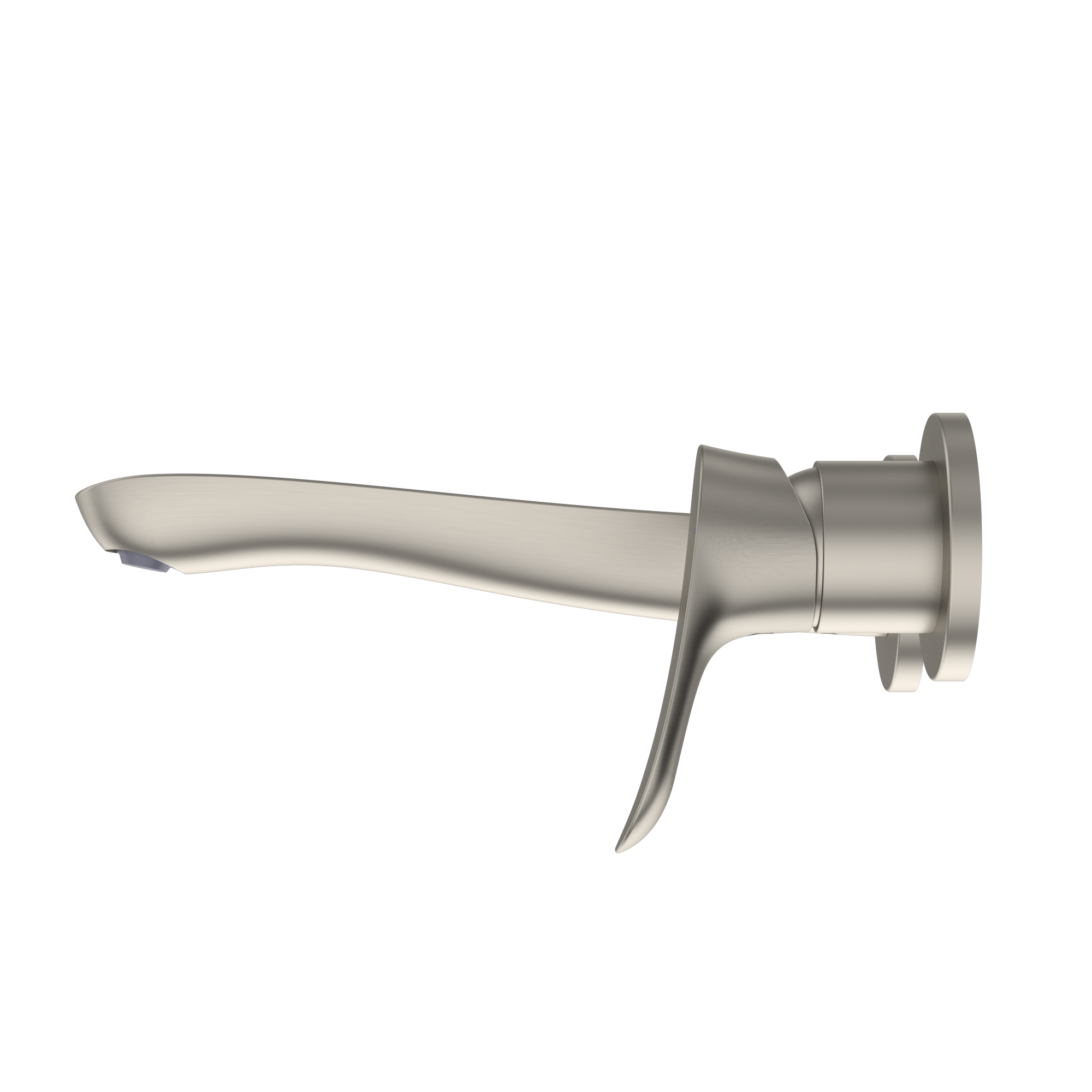 TOTO GO 1.2 GPM Wall-Mount Single-Handle L Bathroom Faucet with COMFORT GLIDE Technology, Brushed Nickel, Brass, TLG01311UA#BN