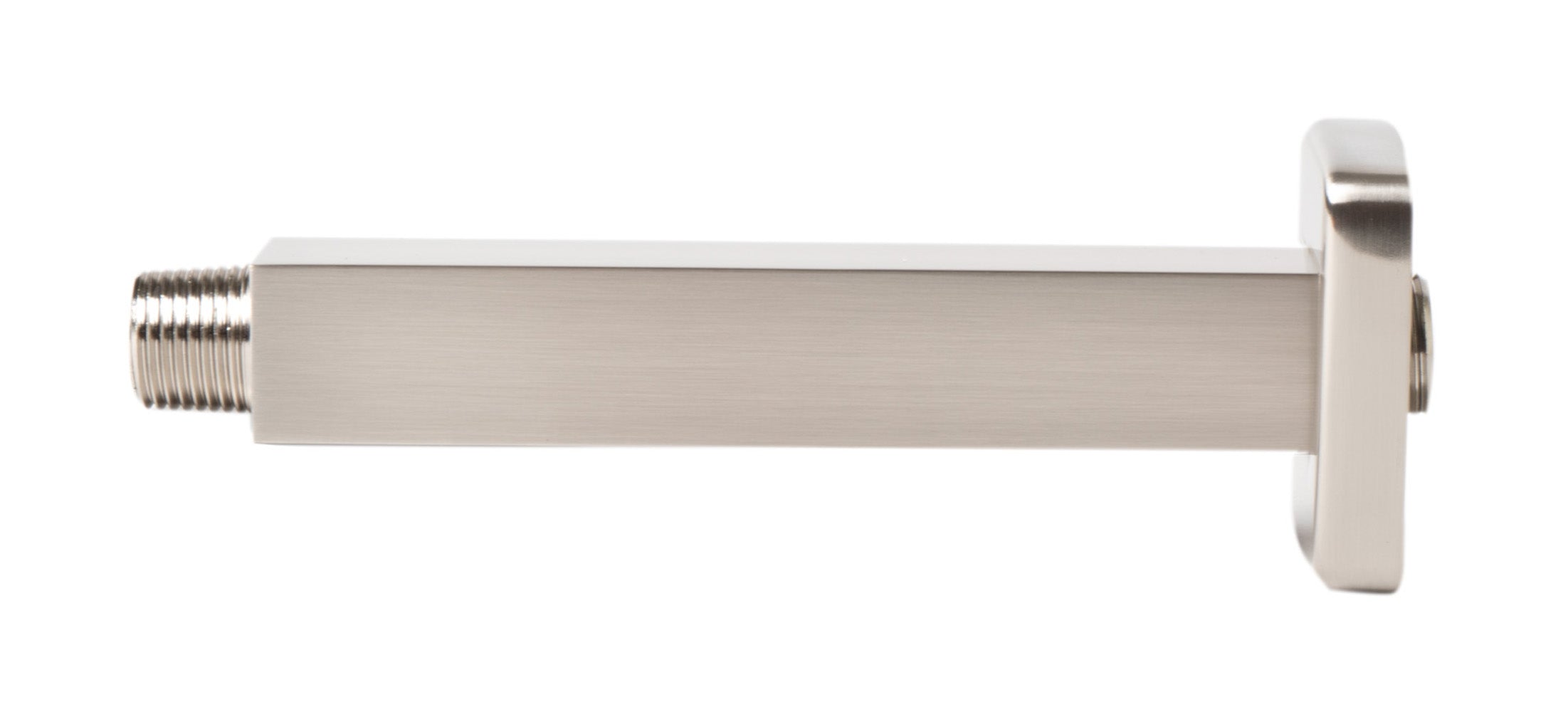 ALFI brand ABSA6S-BN Brushed Nickel 6" Square Ceiling Shower Arm, Brass, Black