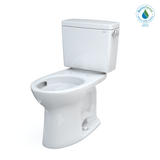 TOTO Drake Two-Piece Elongated 1.28 GPF Universal Height TORNADO FLUSH Toilet with CEFIONTECT and Right-Hand Trip Lever, Cotton White, Vitreous China, CST776CEFRG#01