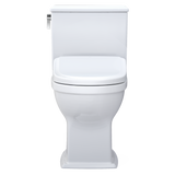 TOTO WASHLET+ Connelly Two-Piece Elongated Dual Flush 1.28 and 0.9 GPF Toilet, Classic WASHLET S7A Bidet Seat with Auto Flush and Auto Open/Close Lid, Cotton White, Vitreous China|Plastic, MW4944734CEMFGA#01