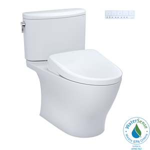 Alternate Image for TOTO WASHLET+ Nexus Two-Piece Elongated 1.28 GPF Toilet with S7 Contemporary Bidet Seat, Cotton White, Vitreous China|Plastic, MW4424726CEFG#01