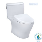 TOTO WASHLET+ Nexus 1G Two-Piece Elongated 1.0 GPF Toilet with S7 Contemporary Bidet Seat, Cotton White, Vitreous China|Plastic, MW4424726CUFG#01