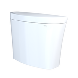 TOTO Aquia IV Arc Dual Flush 1.28 and 0.9 GPF Toilet Tank Only with WASHLET+ Auto Flush Compatibility, Cotton White, Vitreous China, ST448EMNA#01