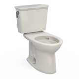 TOTO Drake Transitional Two-Piece Elongated 1.28 GPF TORNADO FLUSH Toilet with CEFIONTECT, Sedona Beige, Vitreous China, CST786CEG#12