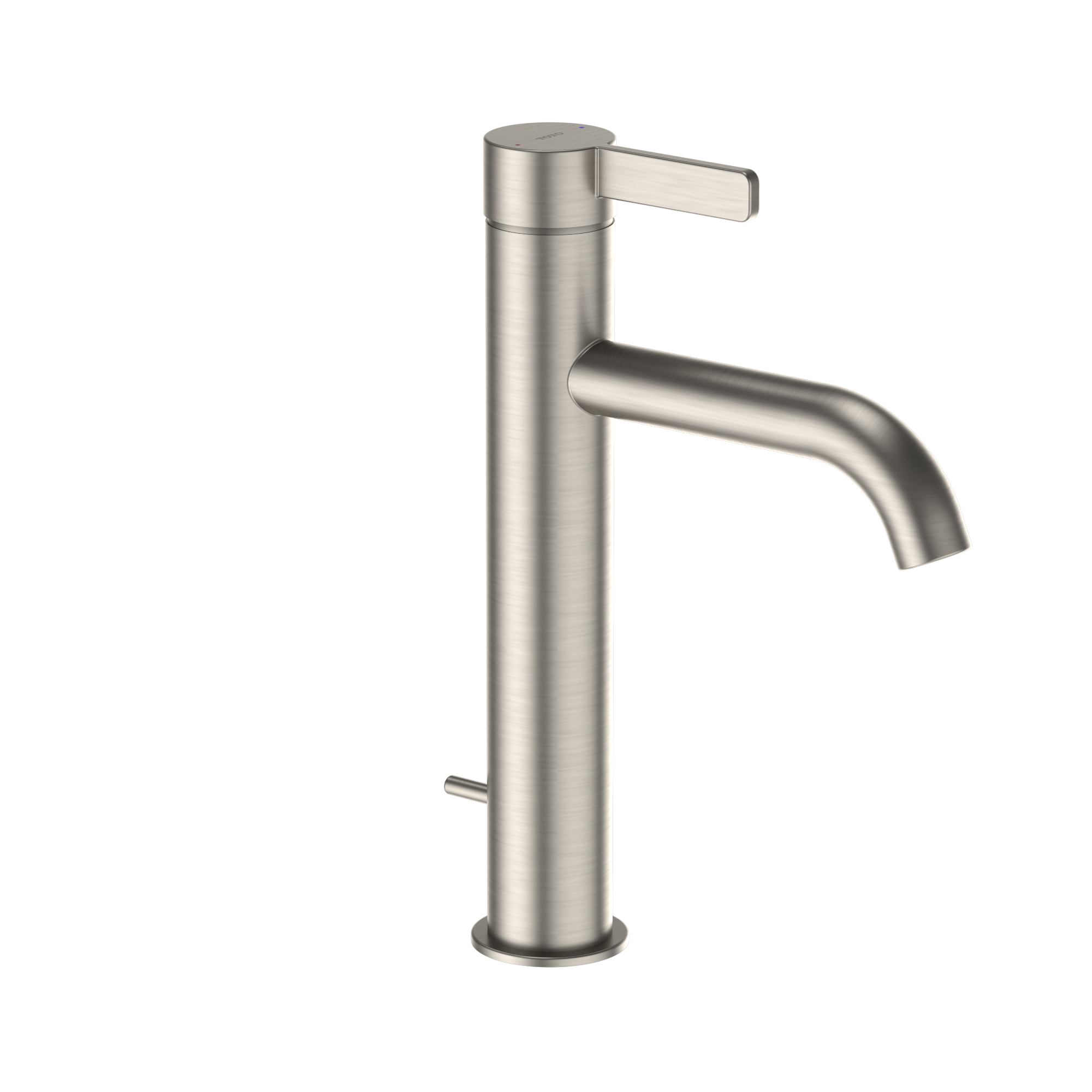 TOTO GF 1.2 GPM Single Handle Semi-Vessel Bathroom Sink Faucet with COMFORT GLIDE Technology, Brushed Nickel, Stainless Steel, TLG11303U#BN