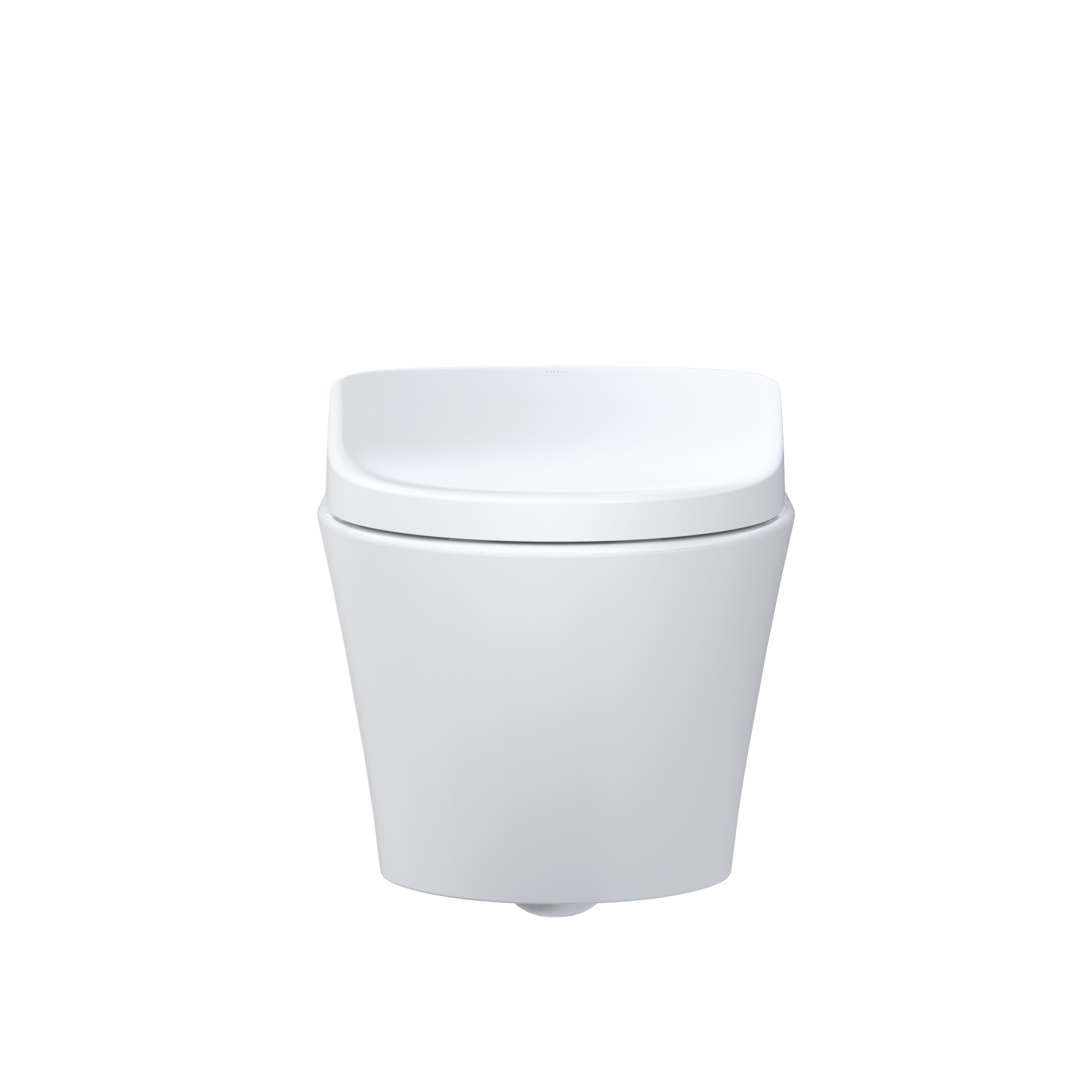 TOTO WASHLET+ AP Wall-Hung Elongated Toilet with S7A Contemporary Bidet Seat and DuoFit In-Wall 0.9 and 1.28 GPF Auto Dual-Flush Tank System, Matte Silver, Vitreous China|Plastic, CWT4264736CMFGA#MS