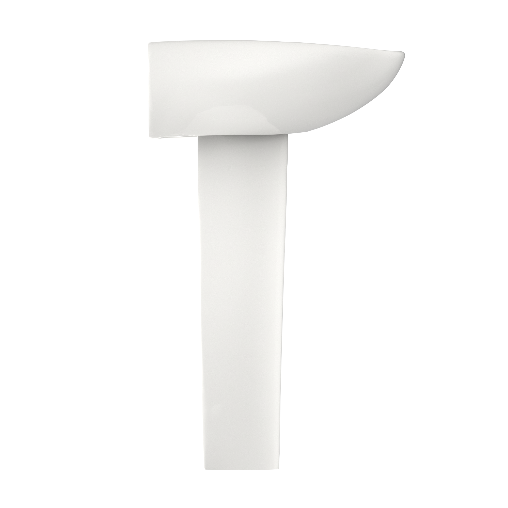 TOTO Prominence Oval Basin Pedestal Bathroom Sink with CeFiONtect for Single Hole Faucets, Colonial White, Vitreous China, LPT242G#11