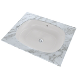 TOTO Maris 20-5/16" x 15-9/16" Oval Undermount Bathroom Sink with CEFIONTECT, Colonial White, Vitreous China, LT481G#11