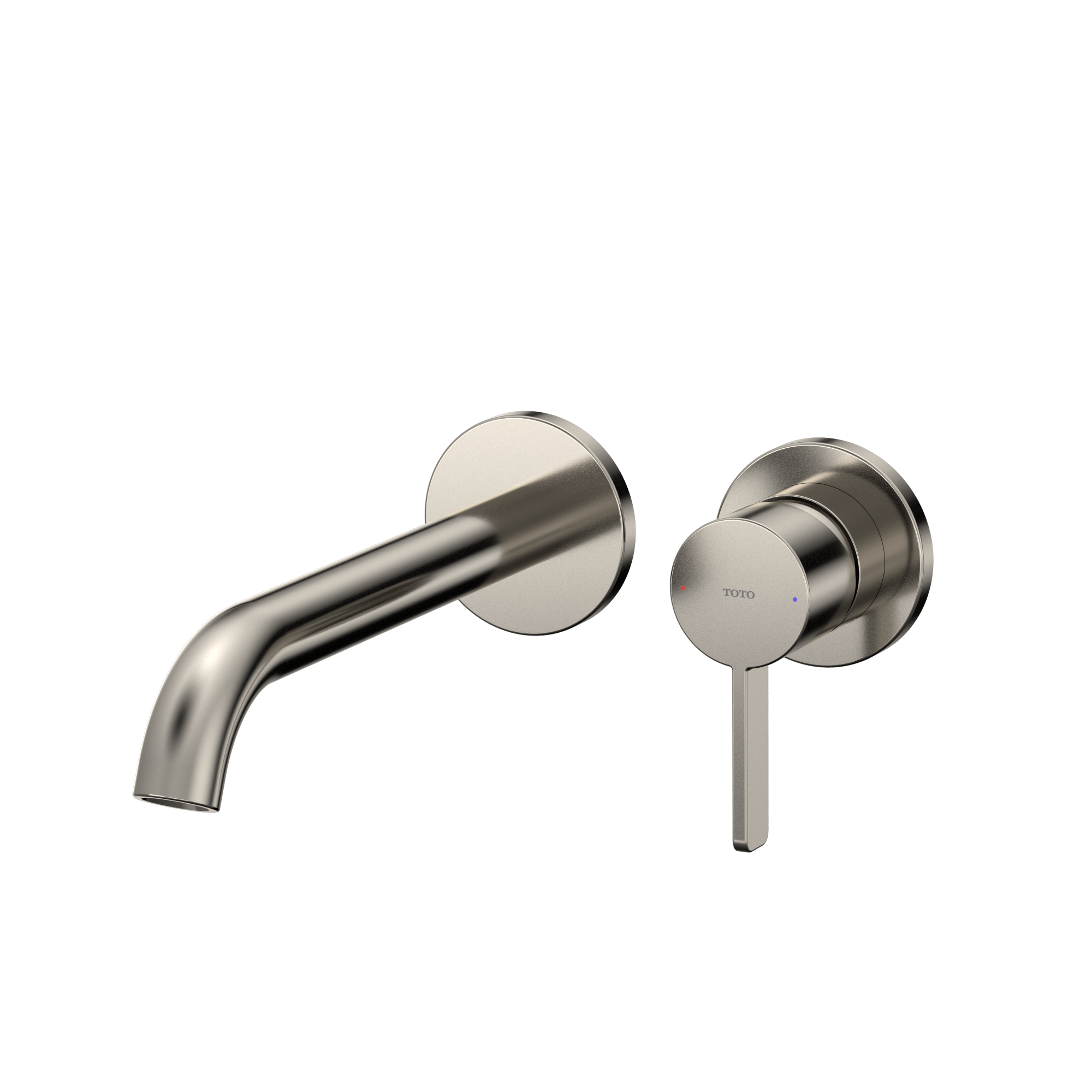 TOTO GF 1.2 GPM Wall-Mount Single-Handle Long Bathroom Faucet with COMFORT GLIDE Technology, Polished Nickel, Brass, TLG11308U#PN