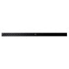 ALFI brand ABLD59C-BM 59" Black Matte Stainless Steel Linear Shower Drain with Groove Holes