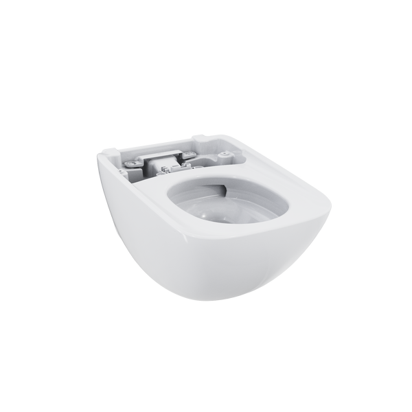 TOTO NEOREST WX2 Dual Flush 1.2 or 0.8 GPF Wall-Hung Toilet Bowl Unit, Cotton White, Vitreous China, CT9548CEFX#01