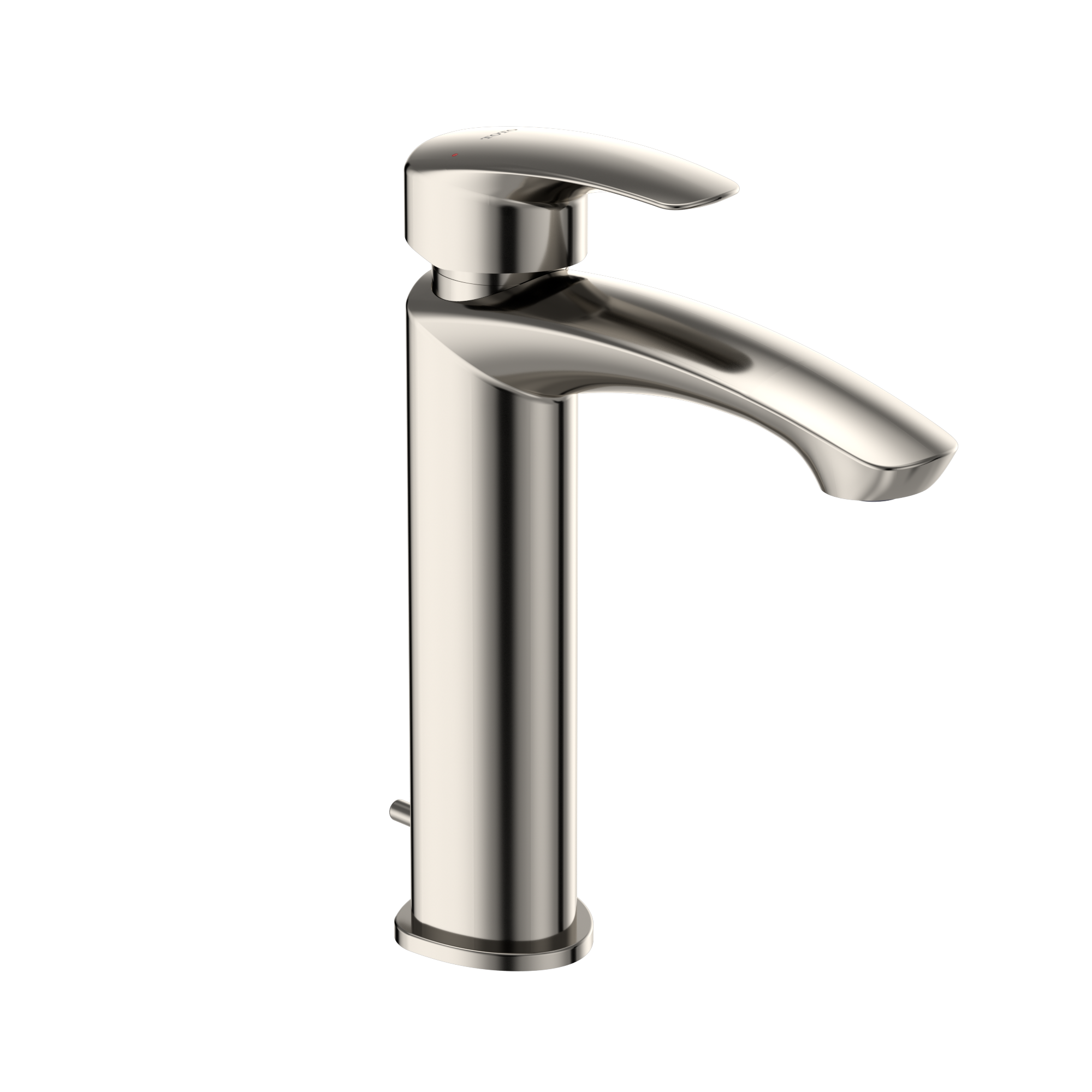 TOTO GM 1.2 GPM Single Handle Semi-Vessel Bathroom Sink Faucet with COMFORT GLIDE Technology, Polished Nickel, Brass, TLG09303U#PN