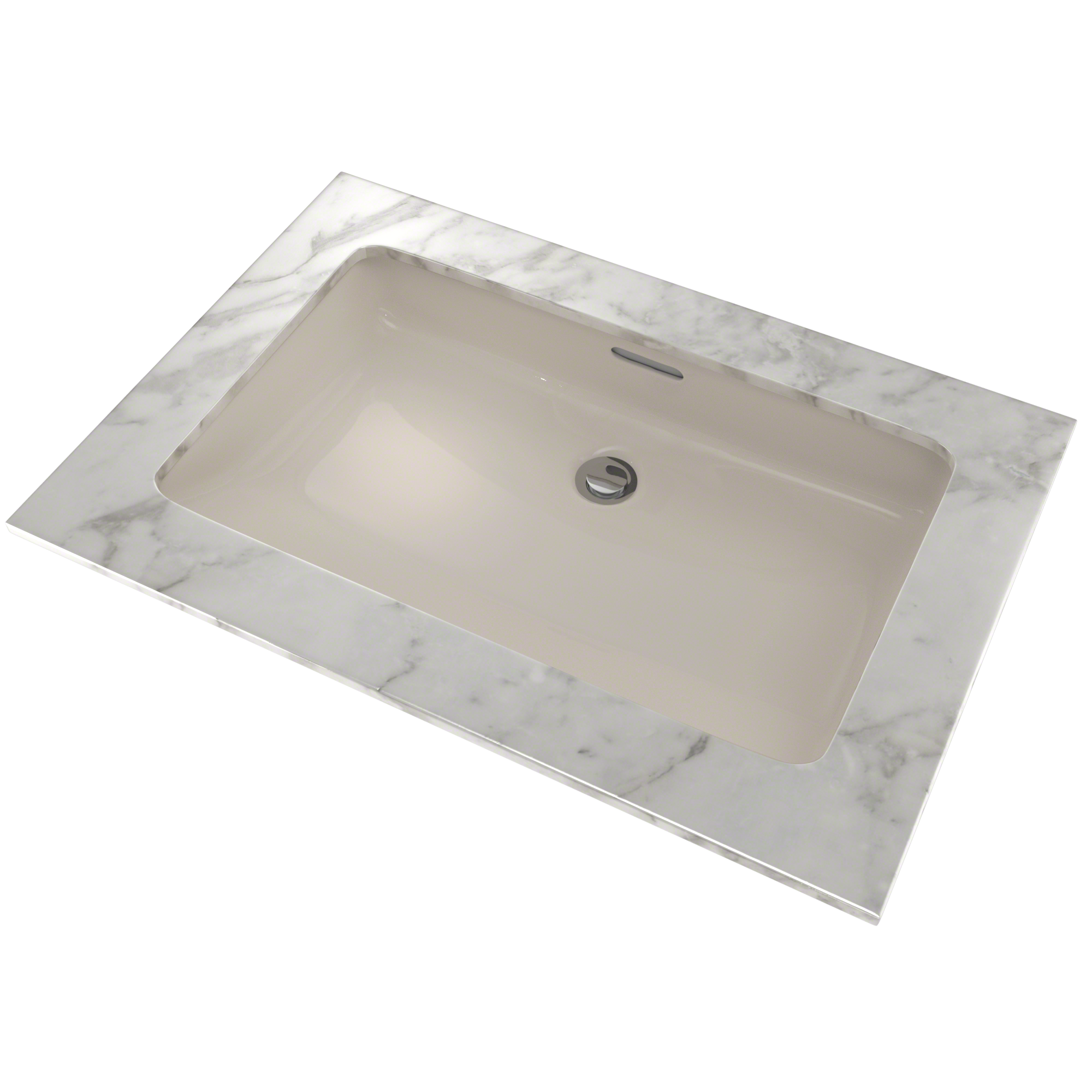 TOTO Rectangular Undermount Bathroom Sink with CEFIONTECT, Sedona Beige, Vitreous China, LT191G#12