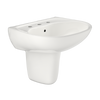 TOTO Supreme Oval Wall-Mount Bathroom Sink with CEFIONTECT and Shroud for 8 Inch Center Faucets, Colonial White, Vitreous China, LHT241.8G#11