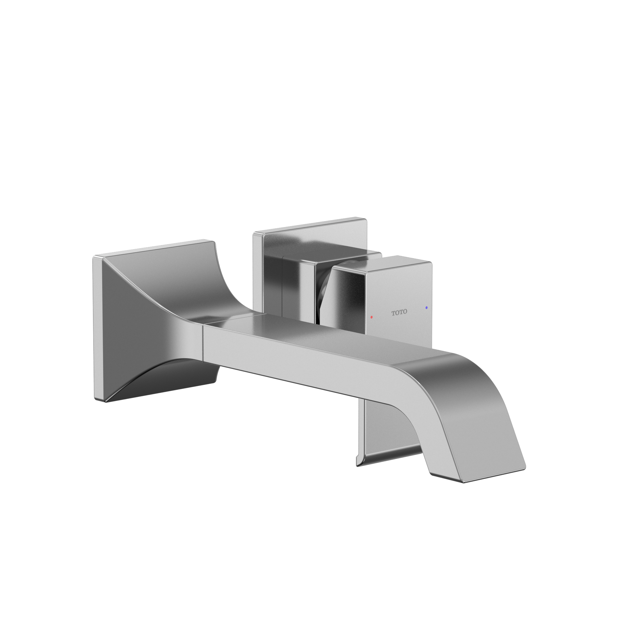 TOTO GC 1.2 GPM Wall-Mount Single-Handle Long Bathroom Faucet with COMFORT GLIDE Technology, Polished Chrome, Brass, TLG08308U#CP