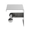 ALFI brand ABTP66-BSS Brushed Stainless Steel Toilet Paper Holder with Shelf