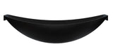 ALFI brand 79" Acrylic Wall Mount Oval Bathtub, Black Matte, HammockTub1-BM