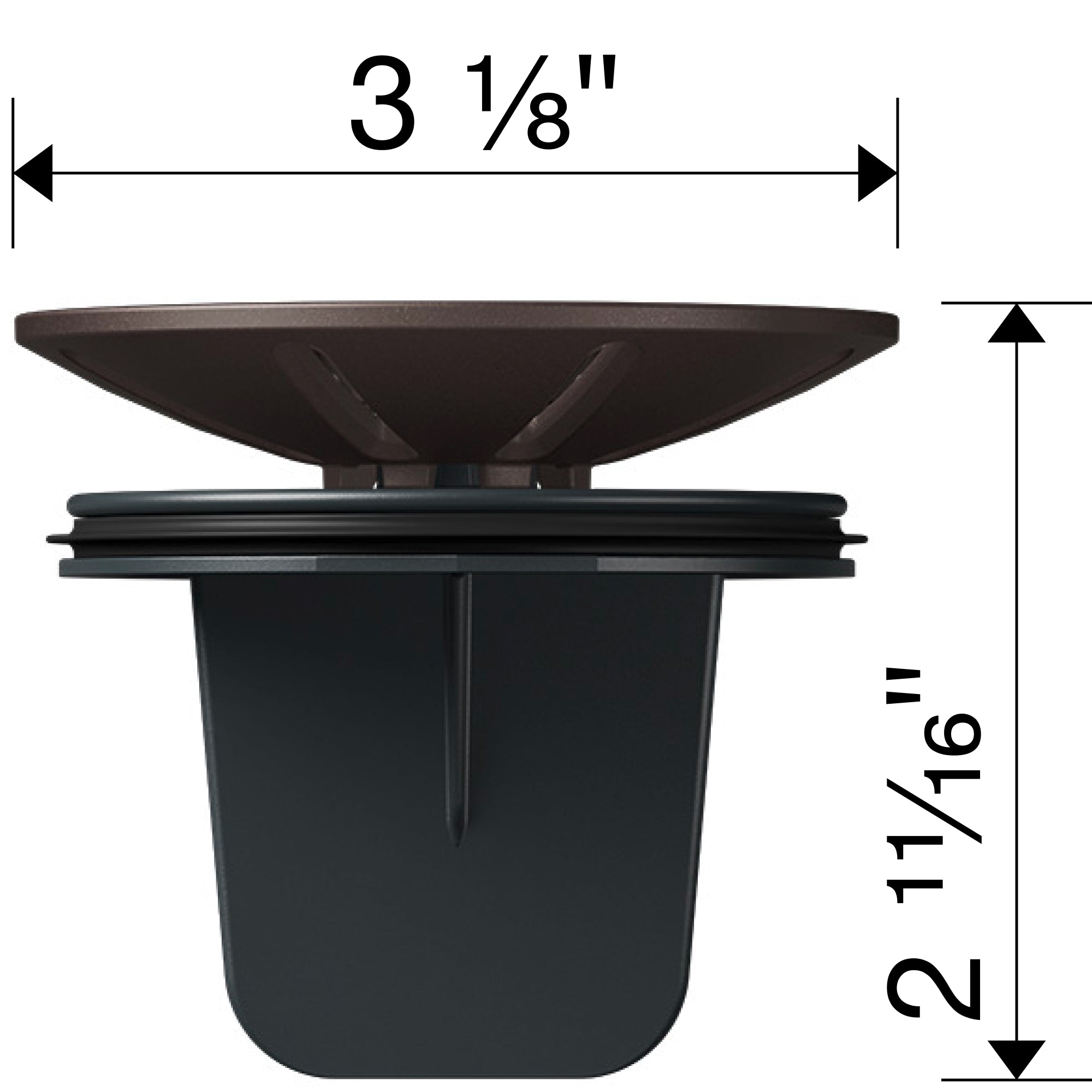Blanco Essential Silgranit Color-Matched Disposal Flange Drain Insert with Waste Scraper Product Image