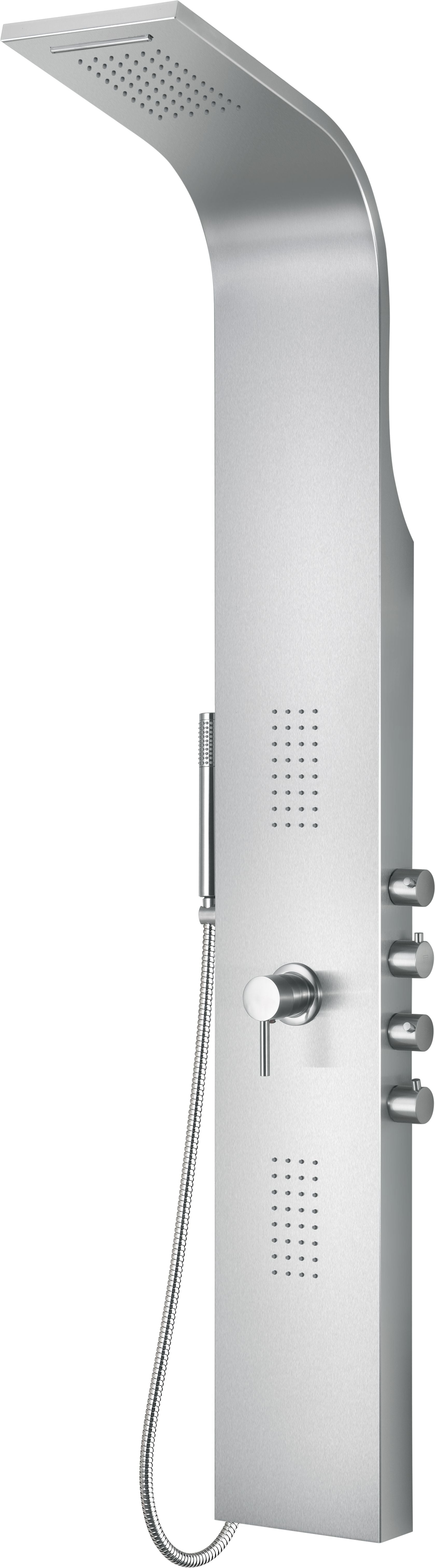 ALFI brand ABSP30 Stainless Steel Shower Panel with 2 Body Sprays, Grey