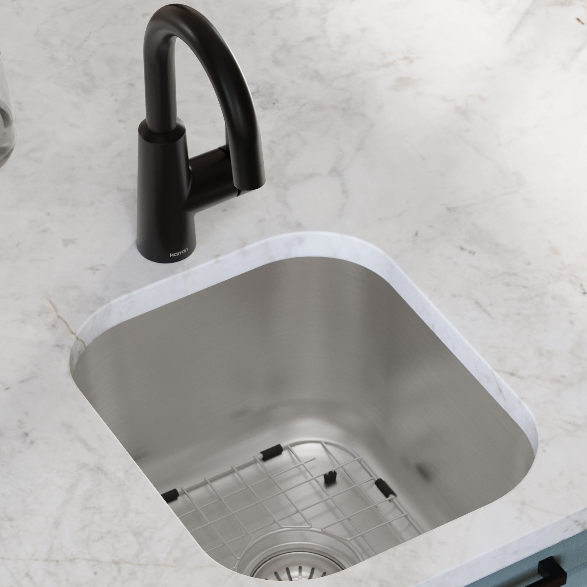 Karran profile 15 stainless steel kitchen sink product image