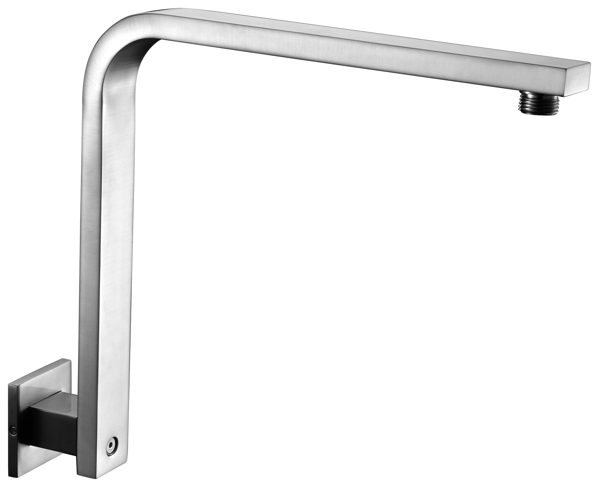 ALFI brand AB12GSW-BN Brushed Nickel 12" Square Raised Wall Mounted Shower Arm, Brass